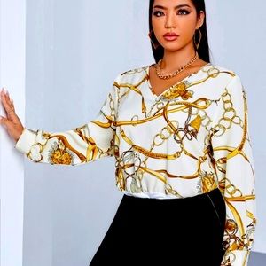 Chain Print Bodysuit (Has not been used )